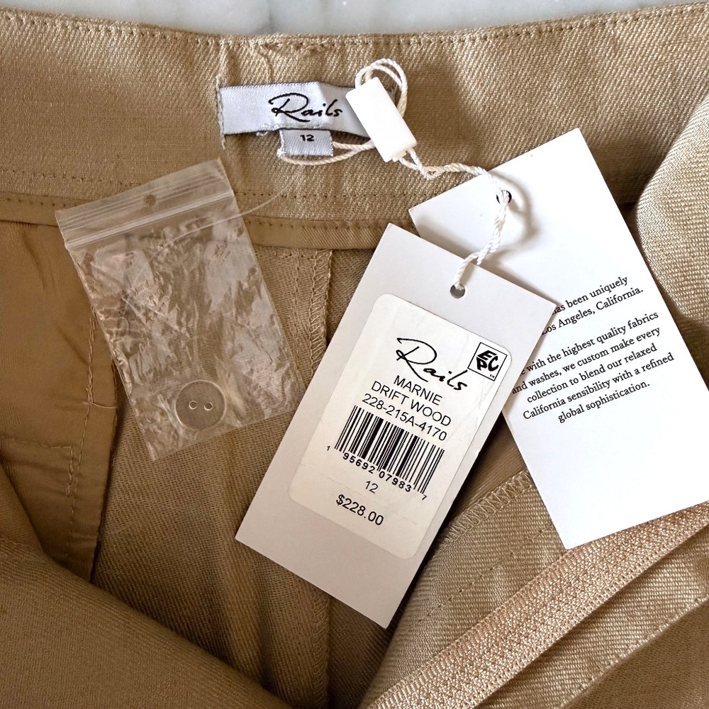 NWT Rails Marnie Linen Blend Trouser Pants | Wome… - image 5